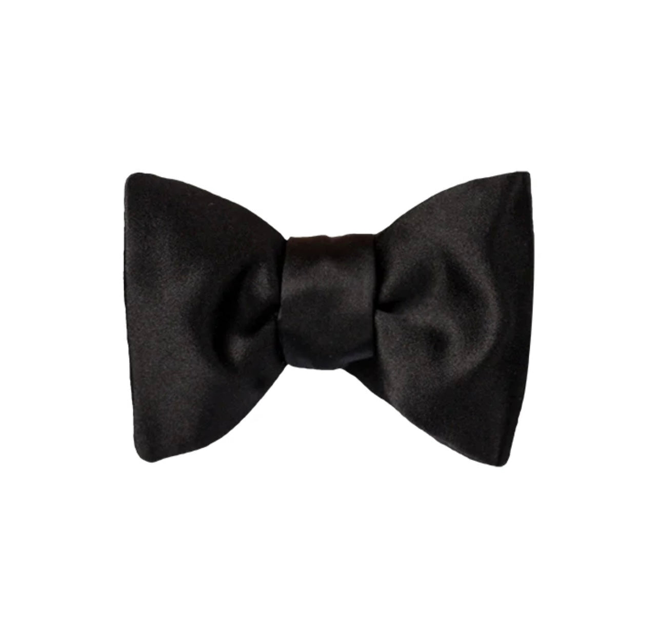 Black Satin Bow Tie