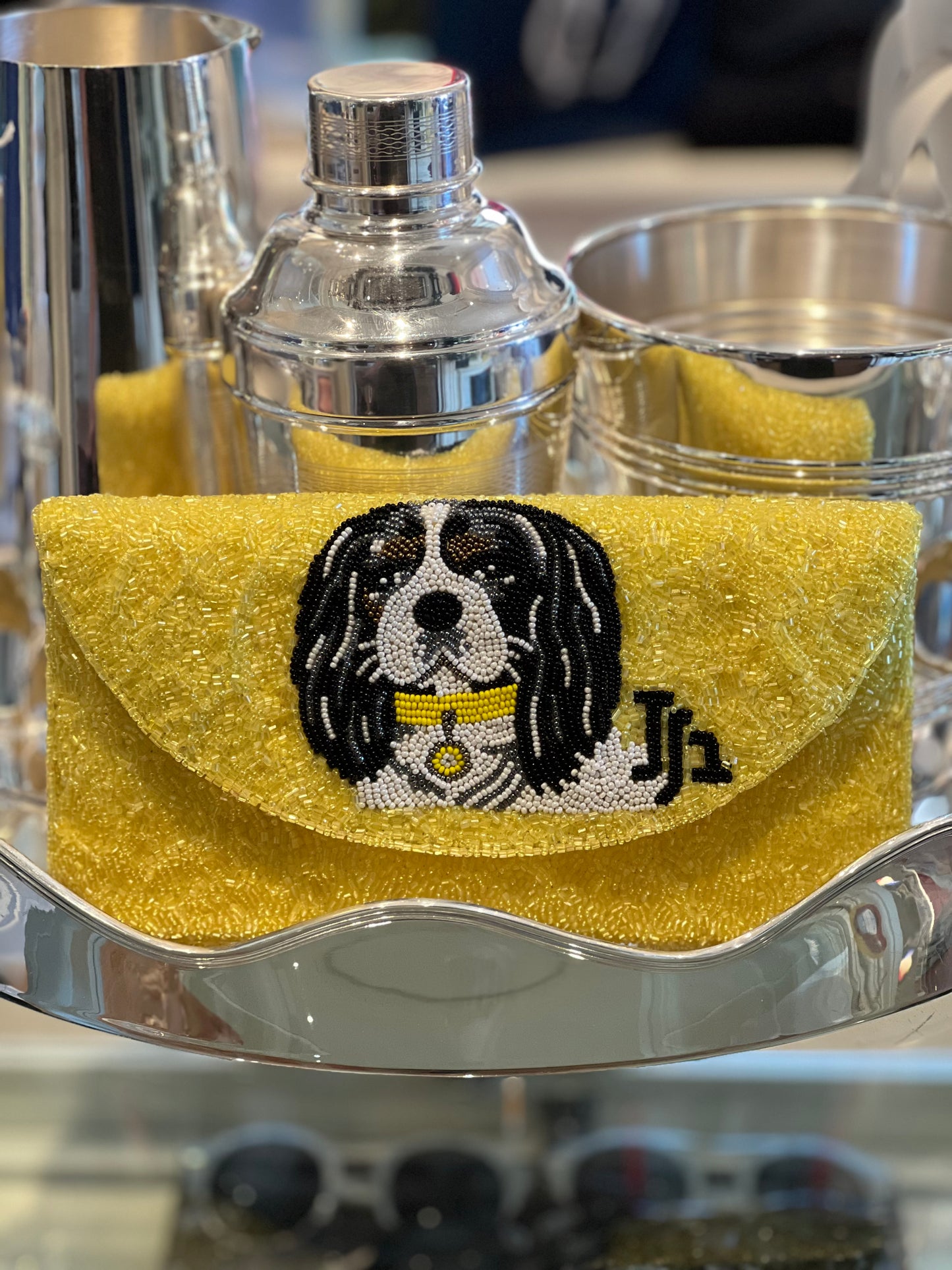 The James Bond Beaded Clutch by JHuhn Exclusive