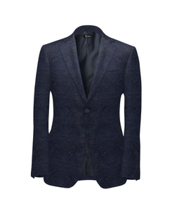 Men's Blazer - Navy Tweed