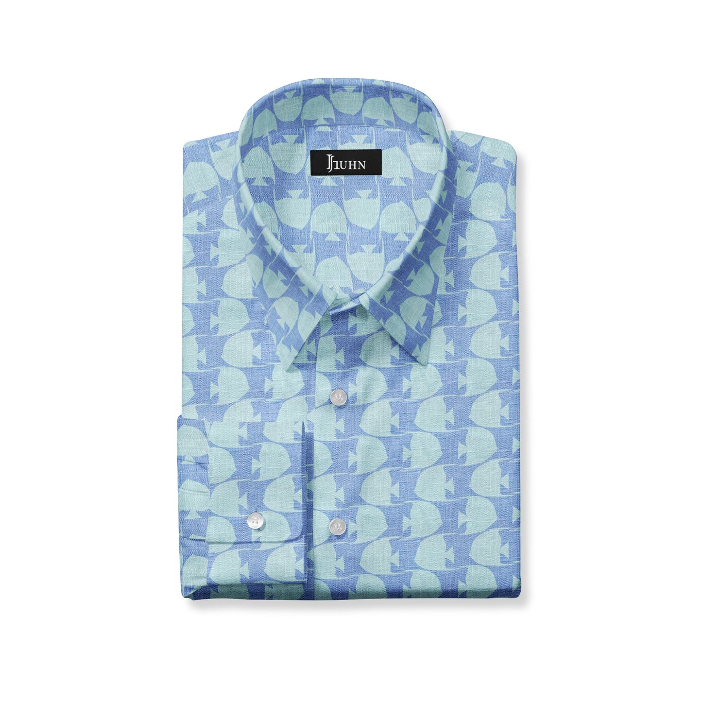 Blue Fish Linen Men's Shirt