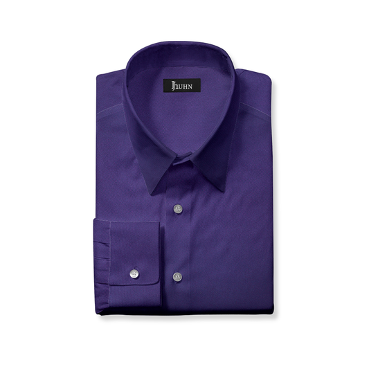 Wrinkle Resistant Men's Shirt in Purple Solid
