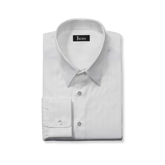 Wrinkle Resistant Men's Shirt in White Check