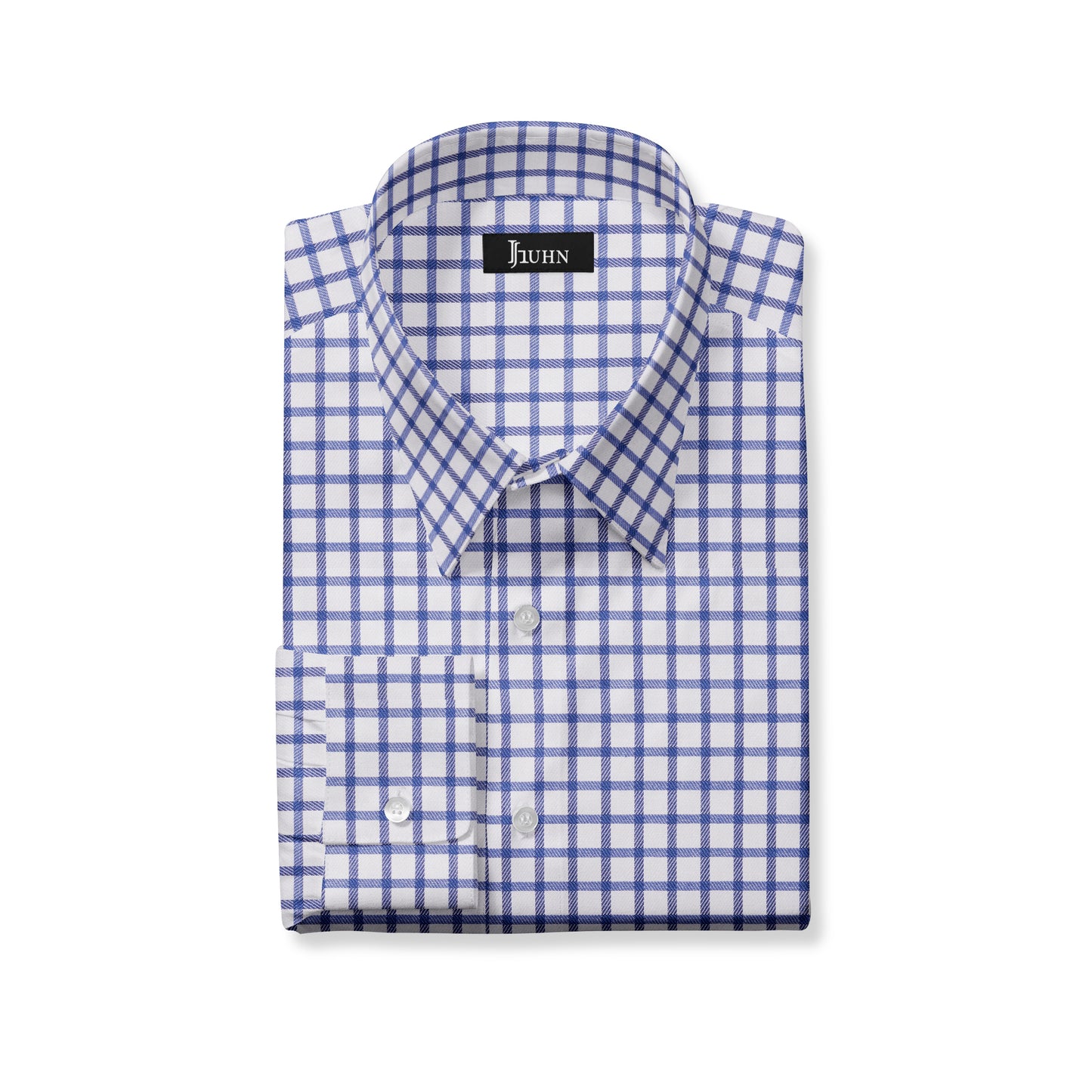 Board Room Men's Shirt in Navy Grid Check