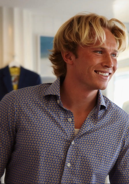 Limited Edition Bullseye Men's Shirt in Yellow/Blue