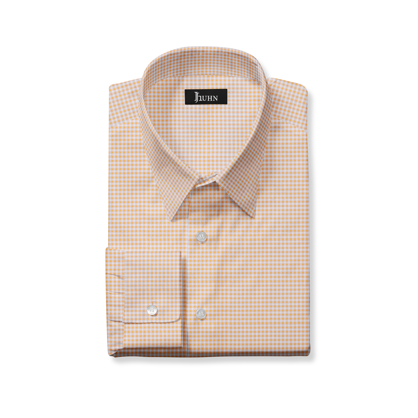 Classic Orange Gingham SS25 Men's Shirt