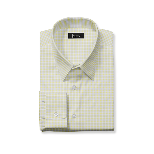 Classic Yellow Gingham SS25 Men's Shirt