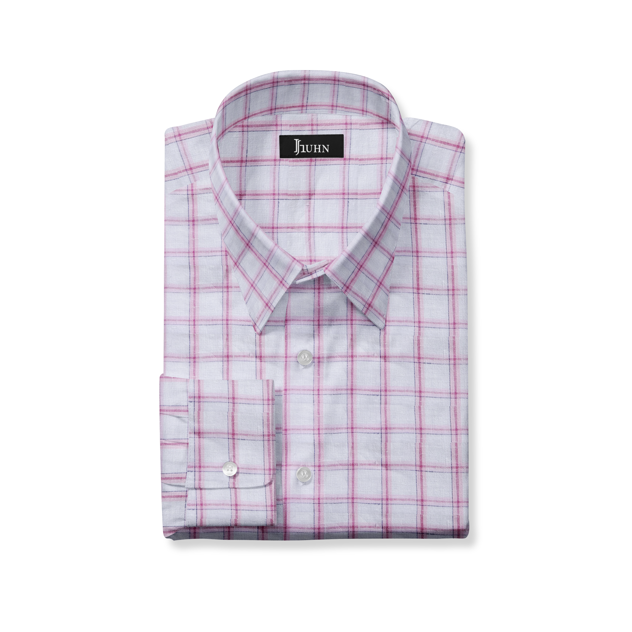 Pink Grid Linen Shirt