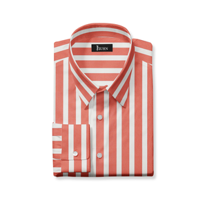 Coral Striped Shirt
