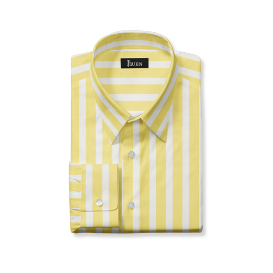 Yellow Striped Men's Shirt