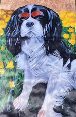Load image into Gallery viewer, James Bond King Charles Spaniel Beach Towel
