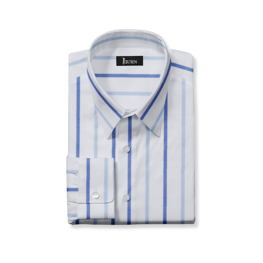 Blue on Blue Striped Men's Shirt