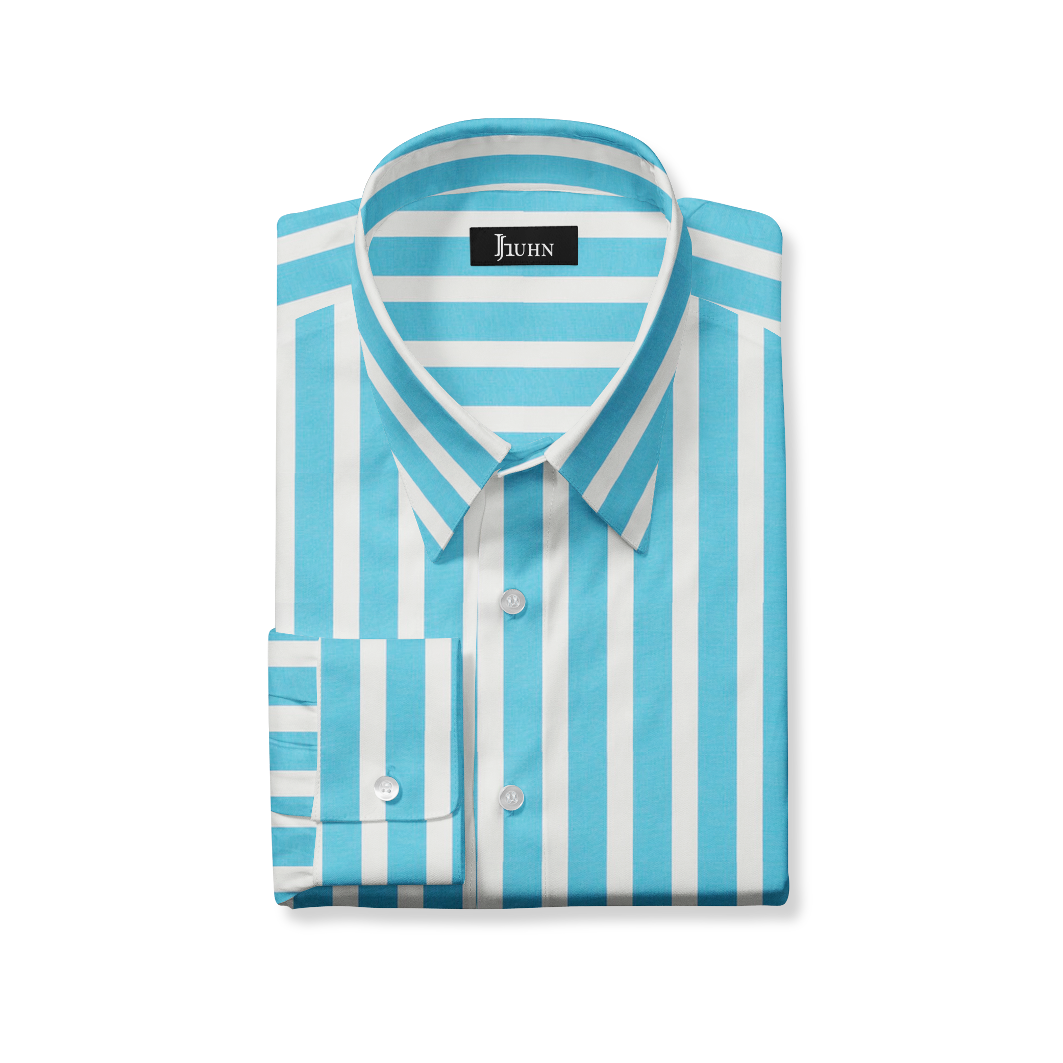 Turquoise Striped Men's Shirt