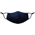 Load image into Gallery viewer, Navy Plain Mask with Grommets For Children and Teens
