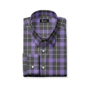 Holiday Favorites Men's Shirt in Purple Plaid