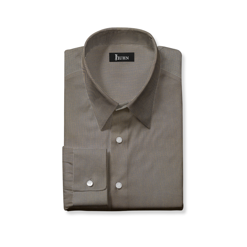 Wrinkle Resistant Men's Shirt in Brown Solid