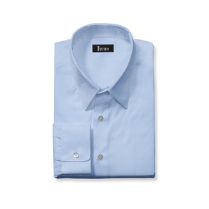 Wrinkle Resistant Men's Shirt in Light Blue Solid