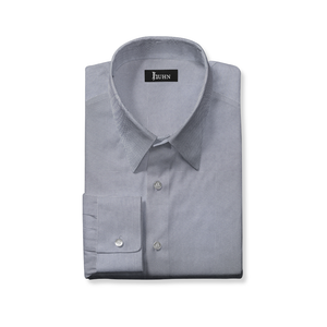 Wrinkle Resistant Men's Shirt in Light Gray Solid