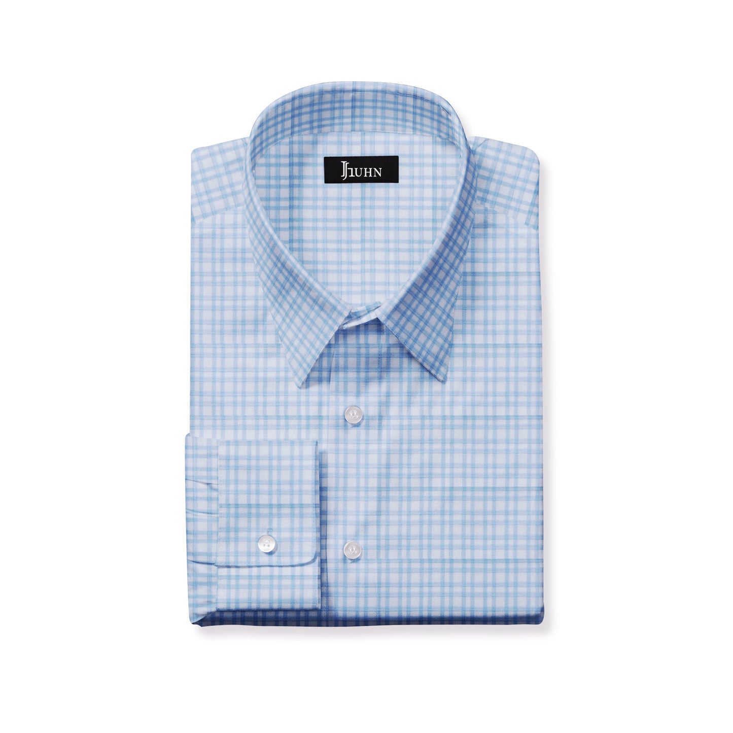 Blue Plaid Striped Men's Shirt