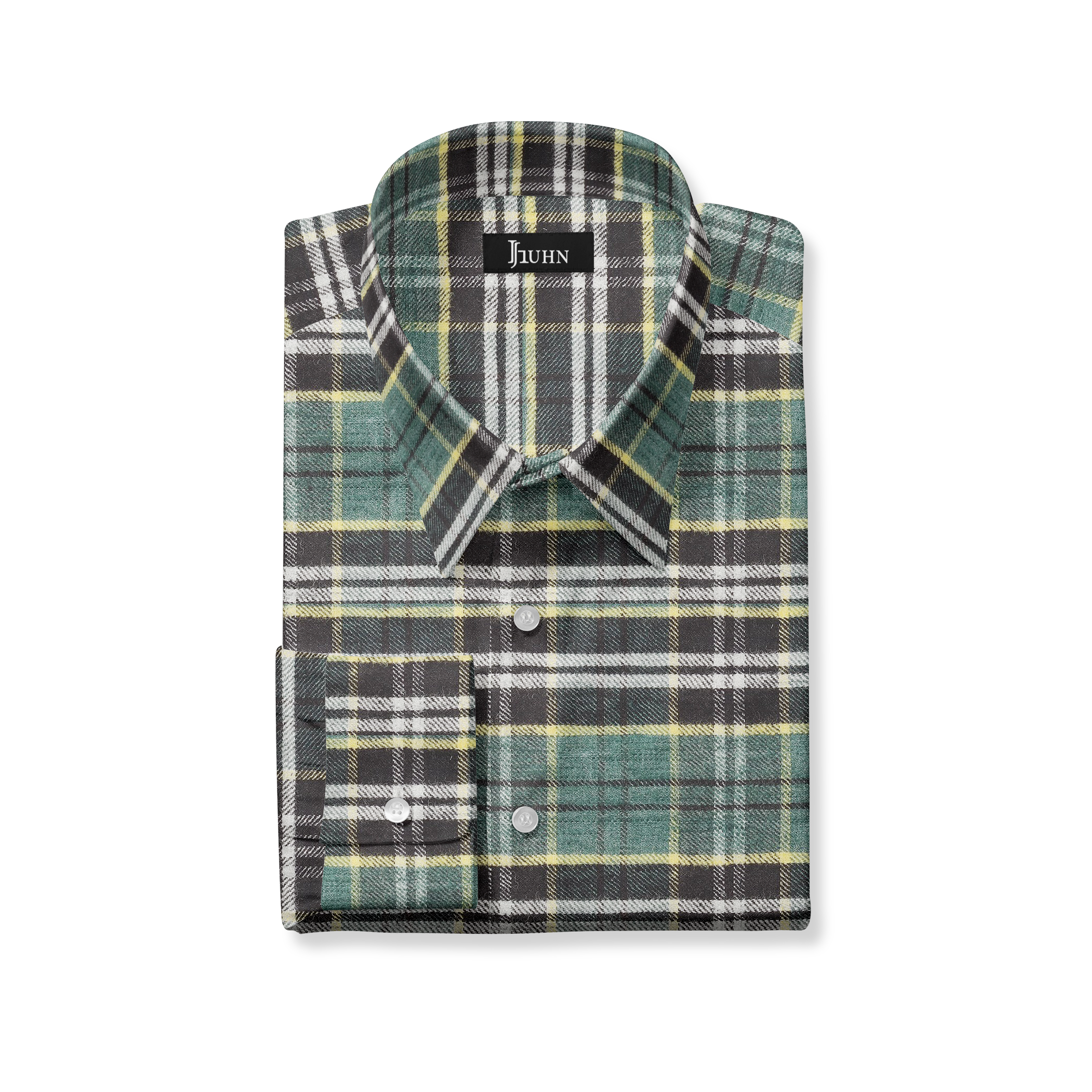 Fall 2022 Green Plaid Flannel Men's Shirt