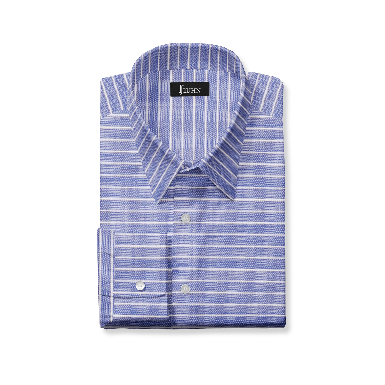 Linen Men's Shirt in Blue Stripe