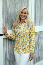Load image into Gallery viewer, Yellow Flower Shirt
