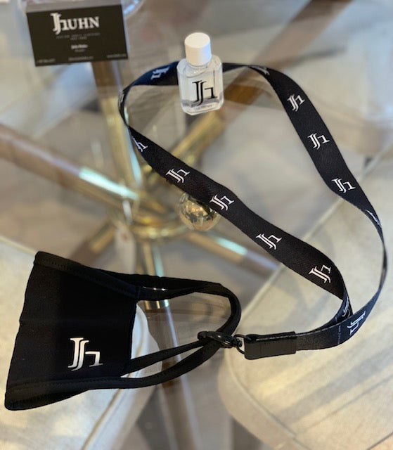 Black JH Lanyard to carry your mask/Never leave home without it